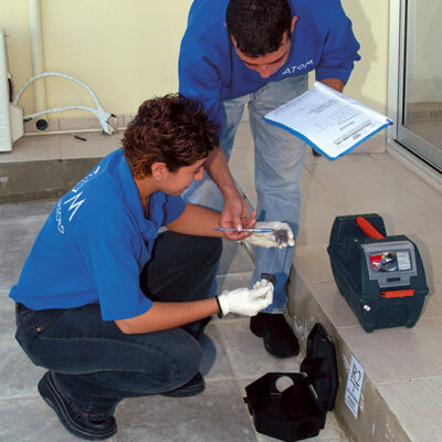 Refilling Bait Stations with Rodenticide